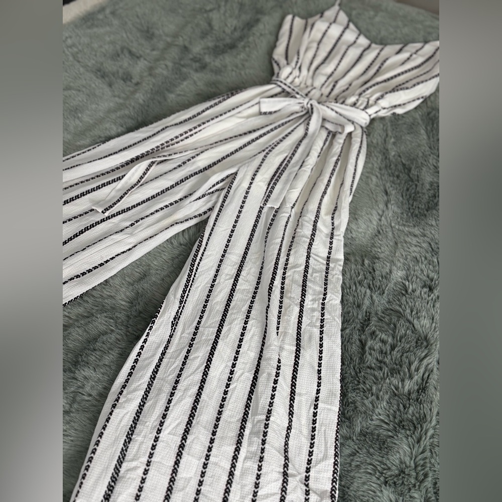 Striped Summer Jumpsuit | L |